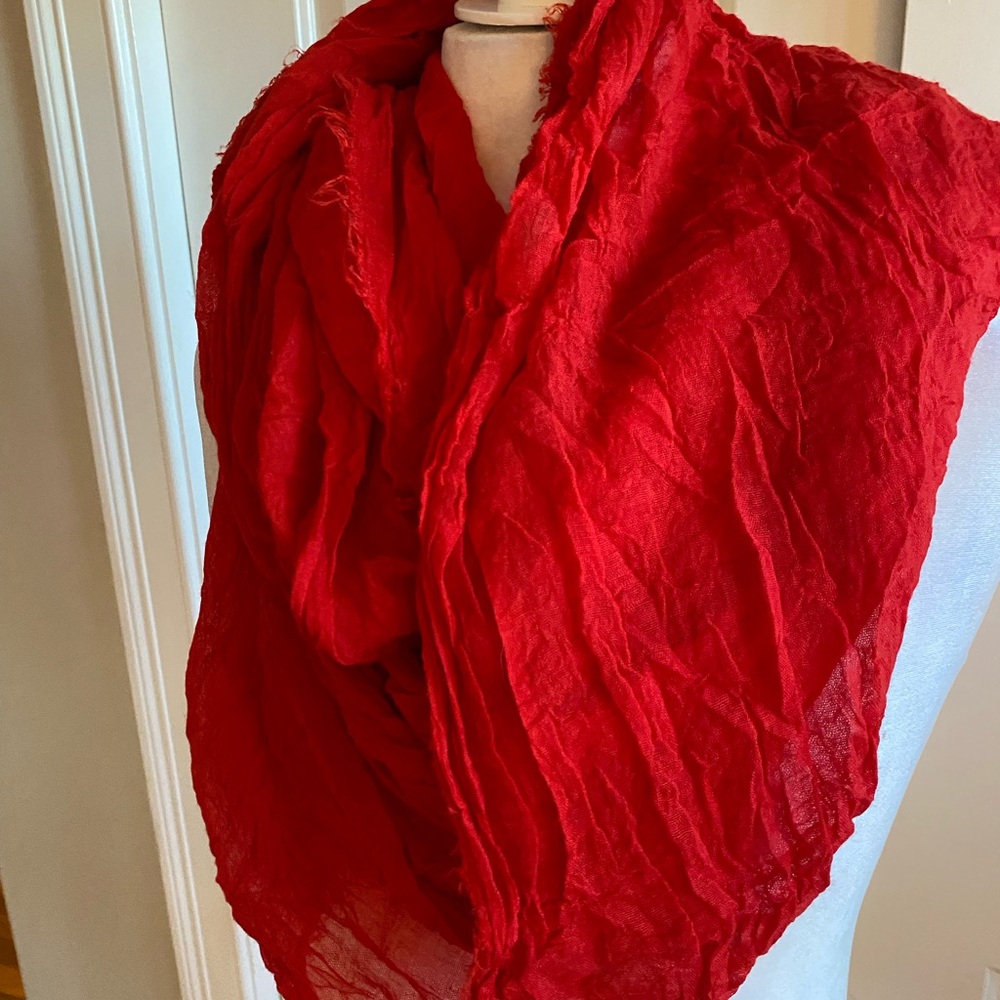 Vibrant Red Textured Scarf ❤️😍❤️